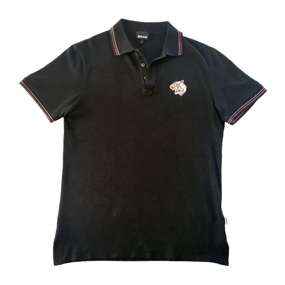 JustCavalli Tiger polo shirt with tiger embroidery amazing quality.